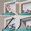 19.7 Ft V-Shape Weather Stripping Door Seal Strip,Self Adhesive Foam