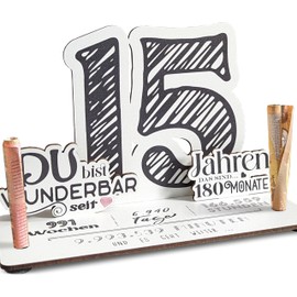 15 Geburtstag - 15 Jahre 3D-Holzkarte | Geldgeschenke, 15 Geburtstag Mädchen, 15 Geburtstag Jungen, 15 Geburtstag, 15. Geburtstag Mädchen, 15 Geburtstag Deko, 15. Geburtstag Jungen