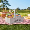 Xbopetda Snack Organizer for Countertop, Fabric Snack Organizer with Handle,