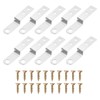 sourcing map 20 Pcs Z Shape Corner Bracket, 0.4 Inch