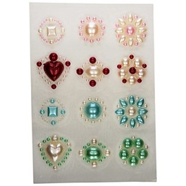 PRIMA FLOWERS Say It in Pearls Self-Adhesive Embellishments 12/Pkg