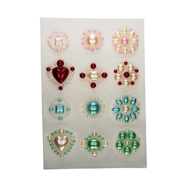PRIMA FLOWERS Say It in Pearls Self-Adhesive Embellishments 12/Pkg