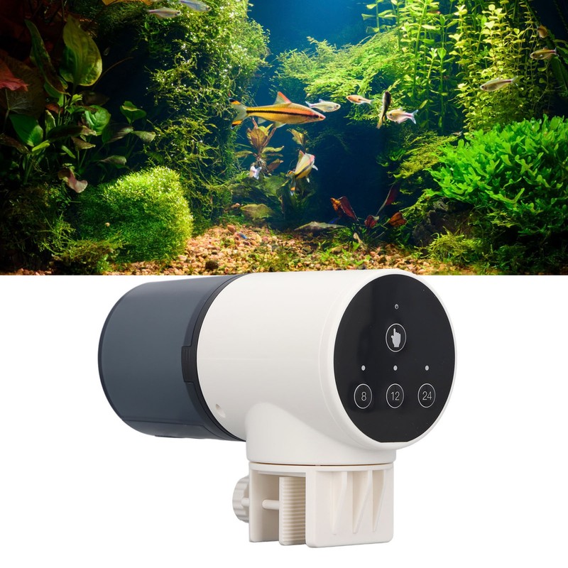 Automatic Fish Feeder Adjustable Large Capacity Quiet Intelligent Timer Fish