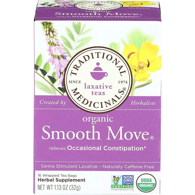 Traditional Medicinals Smooth Move Laxative Tea Bags, 16 Count