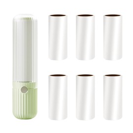 Lint Roller for Travel, Reusable Lint Rollers, Includes 6 Mini Refill Packs, 1 Dispenser Pet Hair Remover, Lint Remover for Clothes, Sofa, Pet Hair