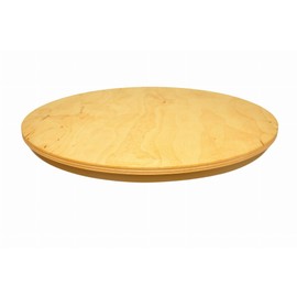 Wooden World Lazy Susan Rotating Pizza Plate Round Wooden 25 cm