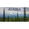 Alaska Mountain Scene Photo License Plate