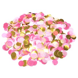 VCOSTORE 5000 Pcs Confetti Multicolour - Wedding Confetti Table Paper Circles Confetti Gender Reveal Confetti For Hen Party, Birthday and Gender Reveal(50g)