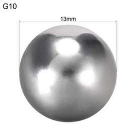 sourcing map Precision Chrome Steel Bearing Balls 13mm G10 10pcs