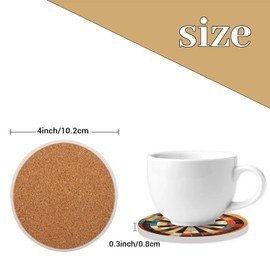 Dart Board Coasters Set of 4 Absorbent Coasters 4 Inch Round Ceramic Coasters for Drinks Coaster for Coffee Table Office Summer Outdoor Home Decor