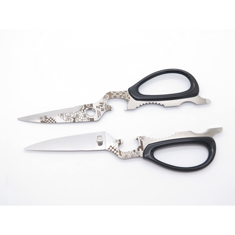 Mcusta Knives Zanmai Kitchen Shears Scissors Seki Japan Custom Sakura