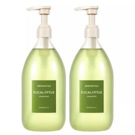 Aromatica [아로마티카][브랜드공식](탈모기능성샴푸)아로마티카 라이프 유칼립투스 샴푸 1L 2개 Aromatica Life Eucalyptus Shampoo 1L 2pcs