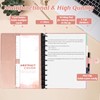 SKLENICE PU Leather Discbound Notebook 8.5" x 11" Disc Bound