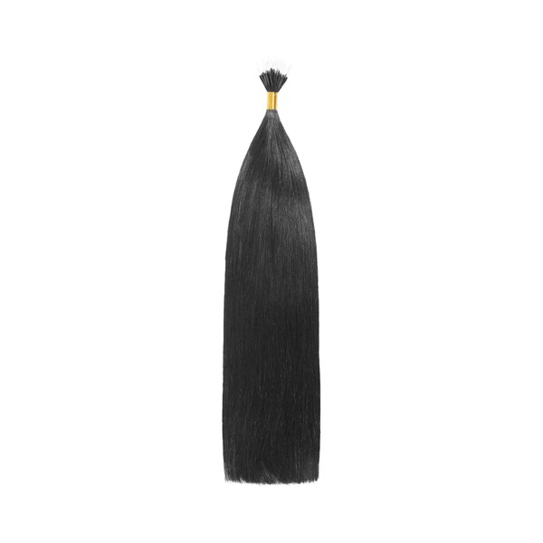 Cliphair US Jet Black (#1) Remy Royale Nano Bond Hair Extensions, 20" (50g)