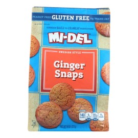 UD_Midel Soft Ginger Snaps Wafers 8 oz Case of 8 Crispy Texture with Cream Egg Milk Flavors Certified QS Packaged in Carton Bag