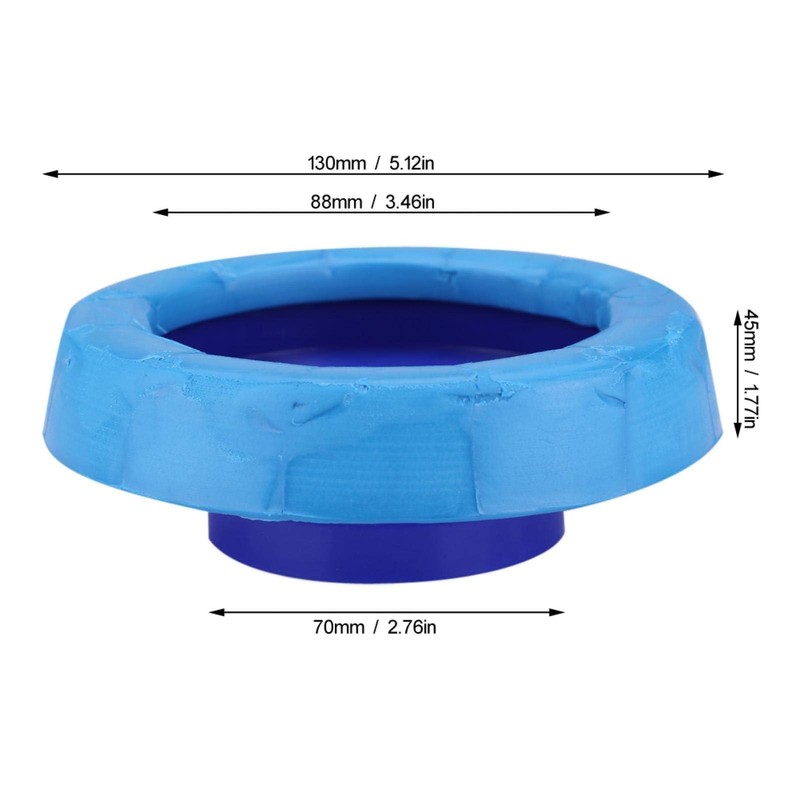 Cyrank Toilet Wax Ring, Toilet Flange Odor-resistant Drain Pipe Sealing