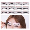 60 PCS Eyebrow Stencils 6 Styles Non-Woven Shaping Grooming Stencil