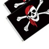 Pirate Jolly Roger Small Flag,12×18 Inch Two Layer Fabric Small