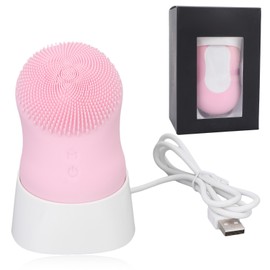 Facial Cleanser Brush Silicone Dual Modes 6 Speed IPX7 Waterproof 500mAh Battery Deep Cleaning Silicone Face Scrubber