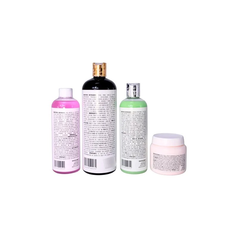Kit Nanokeratina Ap Sellador Neutralizador Shampoo Lp