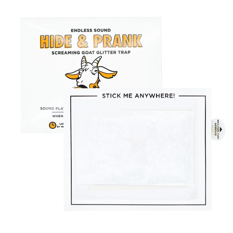 Limecute Goat Scream Prank,Screaming Goat Glitter Trap Card 8 Hours