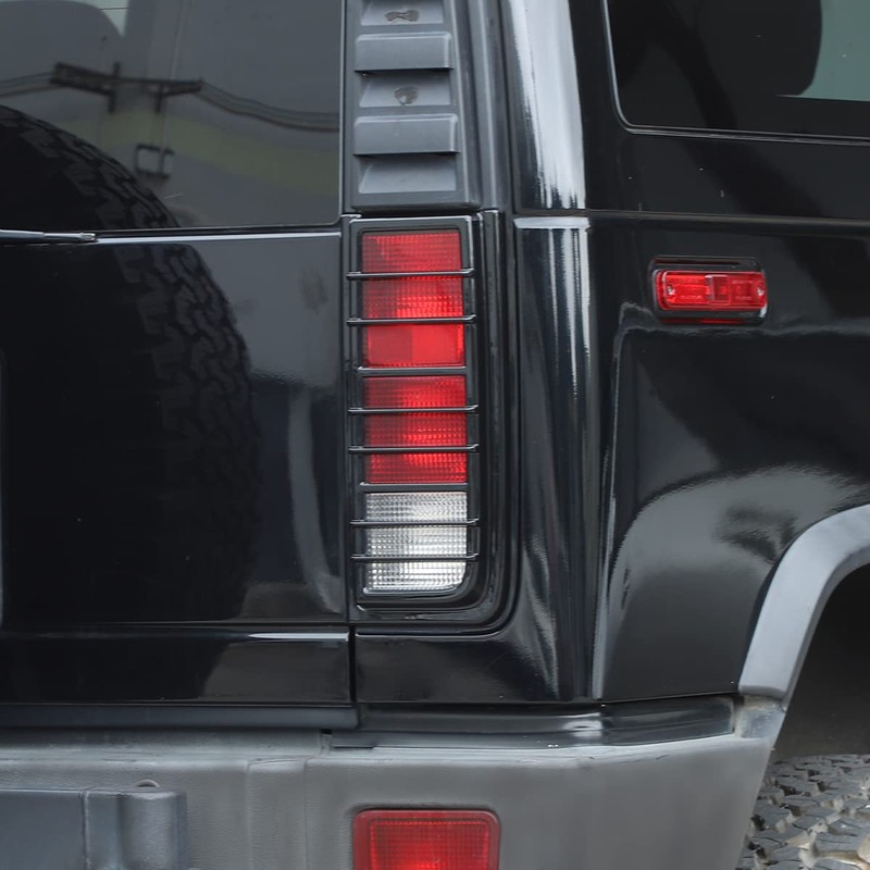 PIUGILH ABS Rear Tail Light Guards Cover Fit Hummer H2