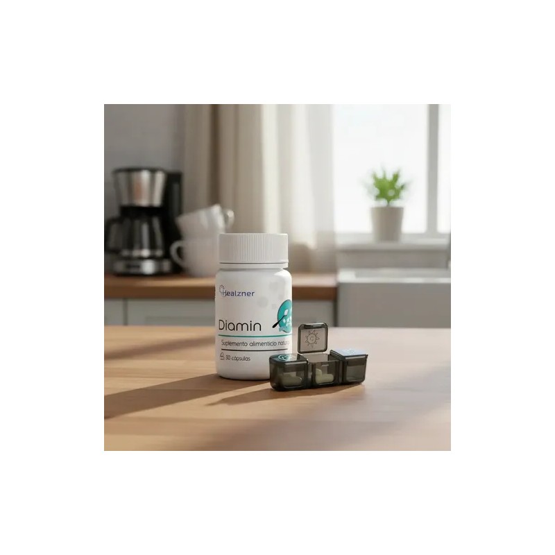 Diamin | Suplemento | Incluye Pastillero | 30 Caps (1pza)