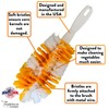 Corn De-Silker Brush | Bristled Veggetable Scrubber for Brushing Carrots,