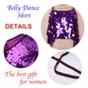 Yienate Sexy Mermaid Costume Women's Belly Dance Hip Skirt Sequins