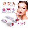 Meso Roller Derma Roller Rodillo Facial Microagujas Regenera 4 En