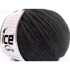 Ice Dark Coffee Brown Pure Wool SuperBulky Yarn #26157 Ice Yarns 100gr 71yd 100%Wool