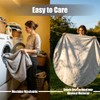 Outdoor Daybed Cushion Cover 66’’ with 3 Pillow Cases (Gray)