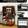 Pure Metal Heavy-Duty Tool Cart, Tool Organizer, 4 Layers +