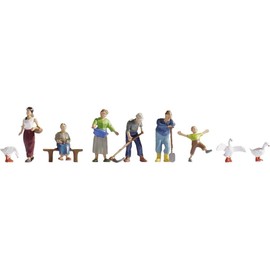 Agricoltori 6 Personaggi 3 Animali con Accessori N