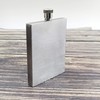 iSavage 3 oz Hip Flask with Square Right Angle Brushed