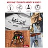 katerk 6pcs Bit Holder with Carabiner Socket for Mens Gift,