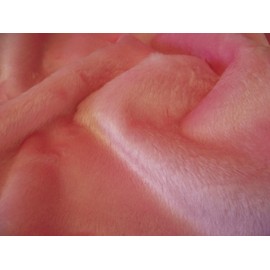 CRS Fur Fabrics SHORT PLUSH Care Bear Faux Fur Fabric BLOSSOM PINK, 1Mtr - 150cm x 100cm
