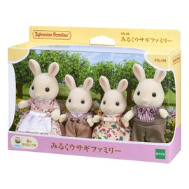 Epoch Sylvanian Families Family Doll set Milk Rabbit Family FS-09