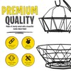 Fruit Basket with Banana Hanger and Fruit Bowl. Kitchen Counter