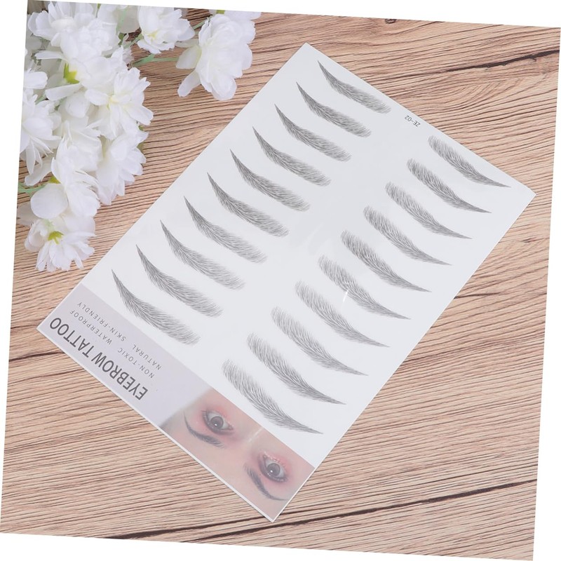 Ipetboom Men Women Brow Tint Stickers Artificial Eyebrow Transfer Instant