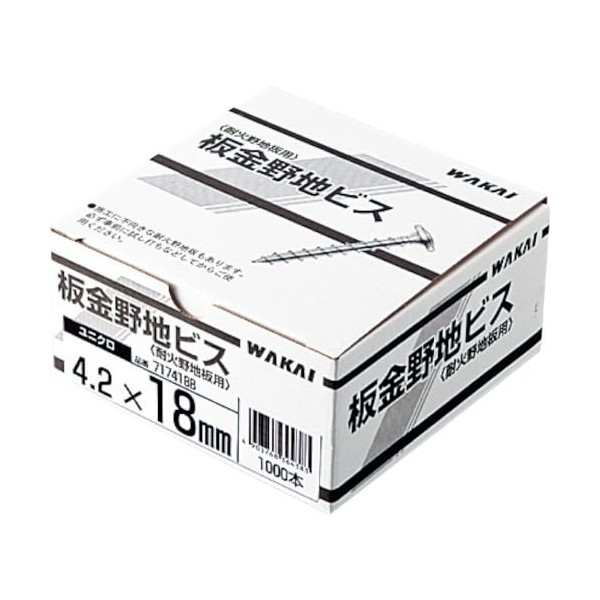 ＷＡＫＡＩ ステンレス 板金野地ビス ４．２Ｘ２５ （１０００本入） 717425S