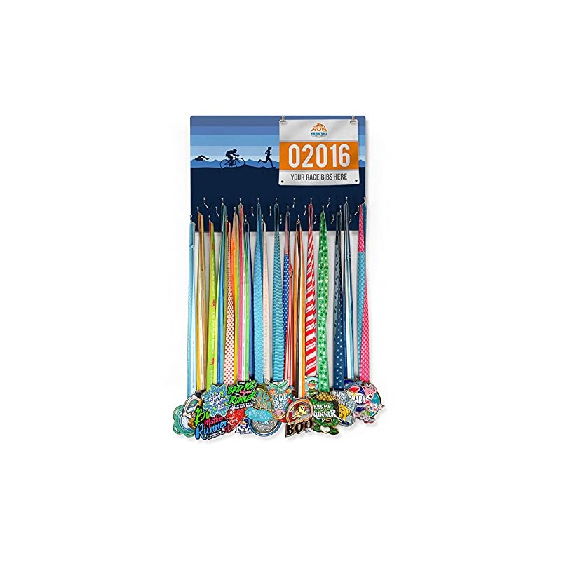 Gone For a Run Hooked On Medals Hanger & Bib