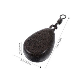 OHPHCALL 5pcs Iron Casting Fishing Sinkers 57g Drop Shot Weights Rotating Gadget Versatile for Angler