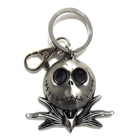 Nightmare Before Christmas Jack Head Pewter Key Ring