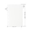 2 Pack A7 Binder Dividers 6 Tabs Clear Plastic Binder