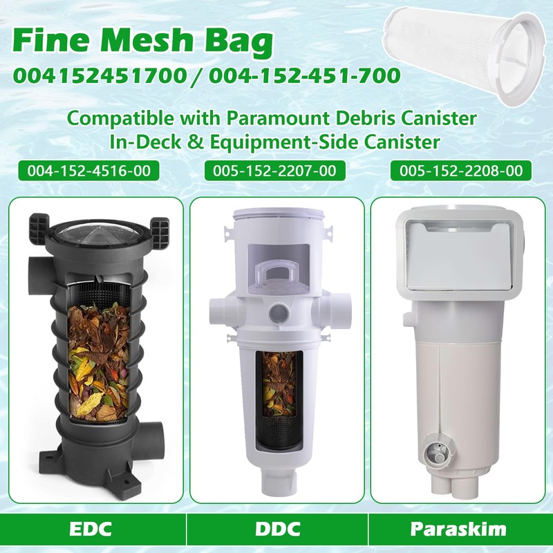 superbobi Fine Mesh Bag 004152451700 Replacement for Paramount Pool Skimmer