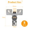 EFUTURETIME 8 x Door Damper Cabinet Soft Close Retrofit Door