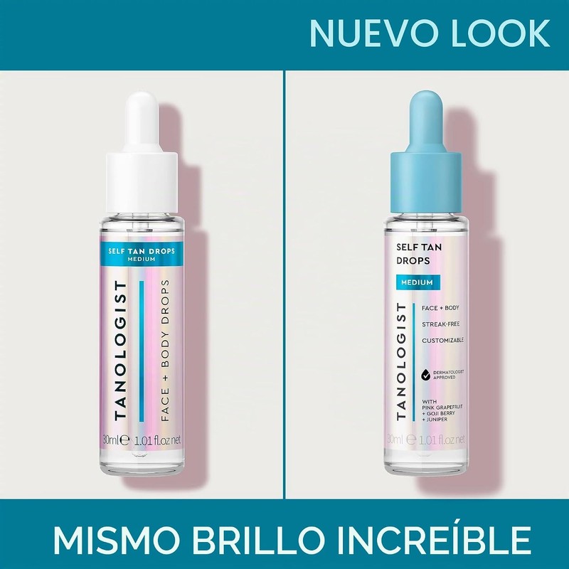 TANOLOGIST, Self Tan Drops, Serum Autobronceador Facial y Corporal con