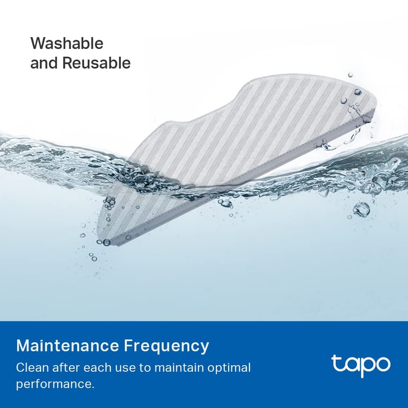 Tapo Robot Vacuum Washable Mop Cloth, Compatible with Tapo RV30