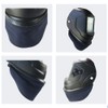 Welding helmet bib, split helmet bib with press-fit seal, fits